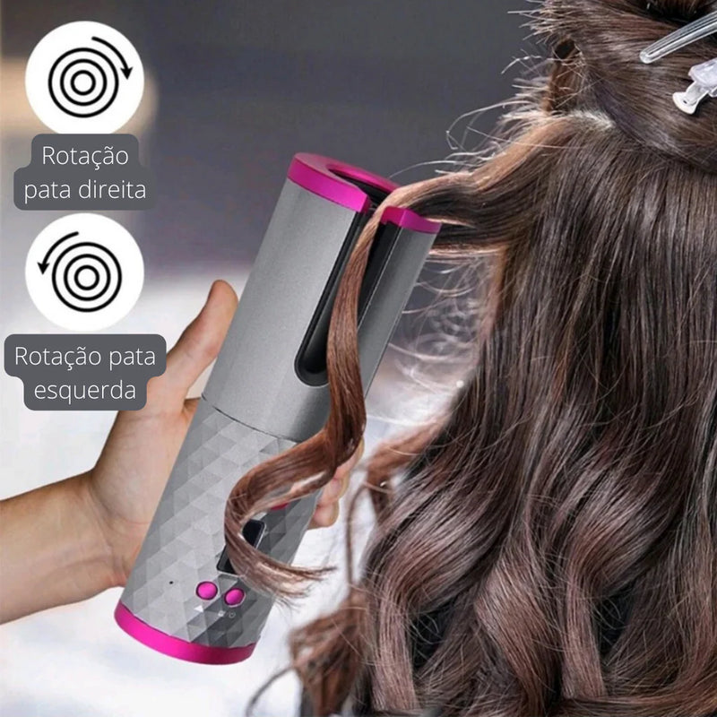 Modelador de Cabelo Automático Sem Fio Recarregável USB